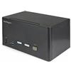 StarTech.com StarTech KVM Switch 2-Port DisplayPort Triple Monitor 4K 60Hz USB 3.0 Audio TAA