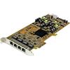 StarTech.com StarTech PCIe 4-Port Gigabit PoE Ethernet Network Card Adapter NIC for Server PC