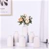 QIANLING Set di 6 mini vasi bianchi in ceramica bianca per fiori, vaso moderno per la decorazione della tavola, piccolo vaso bohémien per la decorazione della casa, centrotavola sfusi per matrimoni, casa