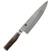 KAI Shun Premier Tim Mälzer coltello da cucina giapponese con lama di 20 cm - Nucleo VG-MAX 61 HRC, 32 strati di damasco lucidato a specchio - Manico in legno Pakka con venature marrone medio