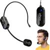 BORDEAG Microfono Archetto Wireless,Microfono Ad Archetto Wireless,Microfono Archetto Ricambio,Microfono Wireless Ad Archetto Per Riunioni Ed Eventi,Durata Della Batteria Da 6 A 8 Ore,Portata 50M,Nero