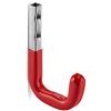 OrgaTech SOTECH 8 x Ganci da Muro 115 x 80 mm Rosso Capacità | di Carico fino a 45 Kg Reggimensola Supporto per Attrezzi Gancio