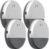Leikurvo 4 allarmi per finestre, sensore per porta, senza fili, 130 dB, sensore magnetico, sensore per porta della finestra, allarme con batterie, protezione antieffrazione, sensore di allarme per porta