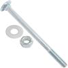 AERZETIX Set di 10 bulloni viti a testa tonda con quadro sottotesta M10x140mm / rondelle e dadi M10 / acciaio zincato/per fissaggio e assemblaggio
