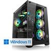 CSL-Computer PC da gioco CSL AMD Ryzen 5 7600X, 5200 MHz, GeForce RTX 4060 , 16 GB di RAM DDR5 1000 GB, Windows 11, USB 3.2 | M10510H