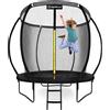 HyperMotion Trampolino per bambini 244 cm con rete e scala - robusto e resistente alle intemperie
