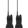 Retevis C62 radio dual band, lunga portata, UV ad alte prestazioni, schermo LED, riduzione del rumore, walkie talkie aziendale, per escursioni in campeggio