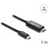 Delock Cavo da USB-C a HDMI 4K 60 Hz con rivestimento intrecciato, 1 m, modalità DP Alt