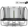 ZIPRO Trampolino Jump Pro Quadro | 12FT 366 x 244 cm | Trampolino da giardino Trampolino per bambini Set completo incl. rete, scaletta e copertura perimetrale, quadrato da esterno