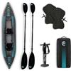 Coasto Set kayak gonfiabile Coasto Liberty a 2 posti con tecnologia Drop-Stitch, comprensivo di pagaie, sedili e pompa - 426 cm, 220 kg