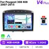 StarTech Autoradio Android per Peugeot 307 2012 - Unità multimediale 2-DIN - Touchscreen da 23 cm - Android 10 - Navigazione GPS - 4+64 GB - 1,5 GHz