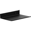 Z metnal Piccola mensola da parete, mini mensola sospesa, in metallo, per soggiorno, cucina, ingresso, alluminio, montaggio a parete, nero opaco, 25 cm, 1 pezzo