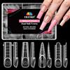 EBANKU 240PCS 3D Reverse French Dual Form, Magic Caps Zone French Nail Dual Form Kit Per Estensione Rapida Delle Unghie Casa o Salone(4 Stili)