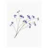 Silk-ka Set di 3 fiori artificiali fatti a mano Hyacinth - Blu