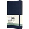 Moleskine, Agenda Settimanale 2022, Agenda Settimanale 12 Mesi con Layout Orizzontale, Weekly Horizontal Planner, Copertina Morbida, Formato Large 13 x 21 cm, Colore Rosso Scarlatto, 144 Pagine