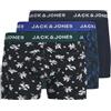 JACK & JONES Jactodd Flower Trunks 3 Pack SN, Blu Scintillante, L