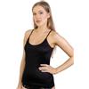 VP PINUCCIO VENEGONI Set 2 Canottiera Donna Cotone Filo di Scozia Spalla Stretta Made in Italy | Intimo Donna Sottogiacca Elegante | Canotta Bianca e Nera (IT, Testo, L, Regular, Regular, Bianco)