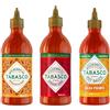 Tabasco Squeeze Salsa Piccante Multipack - Sriracha, Buffalo e Salsa Picante - Set di salse piccanti con 3 bottiglie facili da spremere da 256 ml - Senza glutine, conservanti e grassi