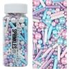 MS GOOD MakeSomeSweets BARBI CAKE - ROSA, BLU, BIANCO - Sprinkles - Decorazioni per Torte Commestibili, Vegano, Alta Qualità (100g)