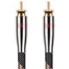 SKW Cavo coassiale RCA audio digitale,RCA maschio a maschio HiFi Stereo SPDIF, per Home Cinema 5.1, Amplificatore Soundbar Box TV Home Theater Sistema HiFi - (3m / oro nero)
