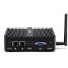 BASOARO PC Industriale Mini PC Fanless J5005, Mini Computer Industriale Fanless, 8GB RAM 128GB SSD, Gigabit Ethernet, Doppio Display HD VGA, 2 RS232 COM, WiFi Dual Band, BT, Win 11 Pro