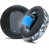 WC FreeZe Maxwell - Cuscinetti auricolari sostitutivi in gel rinfrescante per cuffie Audeze Maxwell di Wicked Cushions - Aumentano comfort, durata, spessore e isolamento acustico | Geo Grey
