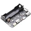 xicoolee Pi Zero UPS HUB HAT per Raspberry Pi Zero Series, scheda di espansione USB 2.0 a 3 porte con backup di alimentazione, supporto Ba-ttery 18650, gestione intelligente della carica e dello scarico