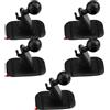 MYLERCT 5 Pezzi Portacellulare Auto, Adesivo per Auto Porta Cellulare, per Maggior Parte Supporti per Telefono (Nero)