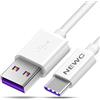 NEW'C Set di 2 cavi USB tipo C a USB 3.0 5A, cavo USB C per Samsung Galaxy S23/S22/S21/S20/S10/S9/S8, Serie A, Huawei, Xiaomi, OnePlus, caricatore cavo USB C rapido 1M