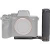 FOTGA Staffa stabilizzatore a forma di L con impugnatura laterale universale per fotocamera DSLR Mirrorless, impugnatura con attacco da 1/4 e attacco a slitta fredda per microfono a LED, piastra a