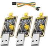 QIQIAZI UART-TTL USB Adattatore con Convertitore CH340G, 3.3V / 5V UART-TTL USB Adattatore con Cavo Jumper compatibile con Arduino(3PCS)