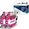 LCL Cartucce d'inchiostro Compatibile LC225 LC225XL LC225XLM Magenta Sostituzione per Brother MFC-J4420DW J4620DW J4625DW DCP-J4120DW MFC-J5320DW J5620DW J5625DW J5720DW (2-Pack)