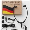 TronicXL Cuffie per TV PC e HiFi per anziani, 117 dB, con cavo da 3 m, jack da 3,5 mm