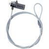 TRIXES Lucchetto Universale per Laptop - Serratura a Combinazione a 4 cifre - Cavo in Acciaio antitaccheggio da 1 m - Compatibile con la Maggior Parte di Laptop e Notebook