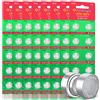 Beidongli Batteria a bottone AG13 LR44, 1,5 V, senza mercurio, 80 pezzi (357/357A/L1154/A76/GPA76)
