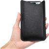 MDJYMYZ Custodia per Telefono in Cuoio, Custodia a Sacchetto per Smartphone, 6.9 Verticale PU Pelle Fondina per Cellulari Universale Porta Cellulare Phone Sleeve per iPhone 16 15 14 13 Pro Max 16 Plus, Nero