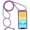 Sewutoyu Custodia Collana per Cellulare Compatibile con OPPO A79 5G - Cover Silicone TPU Protettiva Trasparente - Custodia indossabile per Collo - Case a Tracolla con Cordina, Unicorno