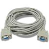 System-S D Sub Null Modem Cavo 10 m 9 Pin Femmina a Femmina RS232 DB9 Adattatore Grigio