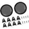 A ABSOPRO 5 Pollice Protezione Altoparlanti Auto Nero Griglia Subwoofer Copertura Rete metallico 2 Pezzi Sostituzione dell'articolo