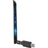 RyuuOto 1300Mbps Dual Band Chiavetta Wifi USB per PC, 5Ghz 2.4Ghz 5dbi Alto Guadagno Antenna Wifi USB per PC, Plug and Play Chiavetta per Fisso, 3.0 per Windows 11 10 8 7 Vista XP