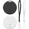 Sangcca Localizzatore GPS 2 Pcs Smart Air Tracker Tag Compatibile con iOS e Android, Portachiavi GPS Android per Valigia/Gatti/Borsa/Bambini/Cani, Localizzatore Portatile con Allarme Sonoro