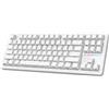 ATTACK SHARK M87PRO TKL Tastiera Da Gioco Meccanica Wireless, BT5.0/2.4G/USB-C Tastiera RGB Hot Swap Cablata, Layout USA QWERTY, Interruttore Bianco Lineare, per PC Mac - Contorno Bianco
