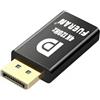 FUERAN HDMI Dummy Plug 4K HDR, EDID Emulator Virtual Display Adapter,HDMI Headless Adapter 4K@60Hz、1440P@120/144Hz、1080P@120/144/240Hz (DP-4K120Hz-HDR-1P)