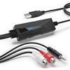 DriverGenius AudioXfer USB Dispositivo Di Cattura Audio - Registra Da Cassette, Vinili, MD E Altro Tramite 3,5mm/RCA Per Appassionati Di Musica & Podcaster | Compatibile Con PC, Mac & Linux (AV202-B)