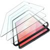 Guretok Confezione da 3 pellicole protettive per Samsung Galaxy Tab S9/S9 FE/S8/S7 da 11 pollici, pellicola in vetro temperato 9H trasparente ad alta definizione con cornice di facile installazione