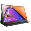 UPERFECT Monitor Portatile 15,6", NxtLED™ Eye Care, 125% sRGB 1080P, Display Flicker-Free Low Blue Light, USB-C, HDMI e VESA, Secondo Schermo da Viaggio per Computer, Mini PC e Console di Gioco