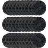 QeeFop Copri Cuffie Monouso, QeeFop 100 Pezzi Sanitario e Monouso Fodere Elastiche per Cuffie Cover Protettiva, Adatti per Cuffie Intrauricolari/Auricolari da 8,5 a 11 cm (Nero)
