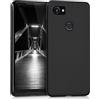 kwmobile Custodia Compatibile con Google Pixel 2 XL Cover - Back Case per Smartphone in Silicone TPU - Protezione Gommata - nero matt