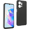 REY Cover in Gel TPU Nera per Honor X7a, Ultra Sottile 0,33 mm, Morbido Flessibile, Custodia Silicone