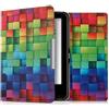 kwmobile Custodia eReader Compatibile con Tolino Vision 1/2 / 3/4 HD Cover - eBook Reader Flip Case - multicolore/verde/blu - Cubi